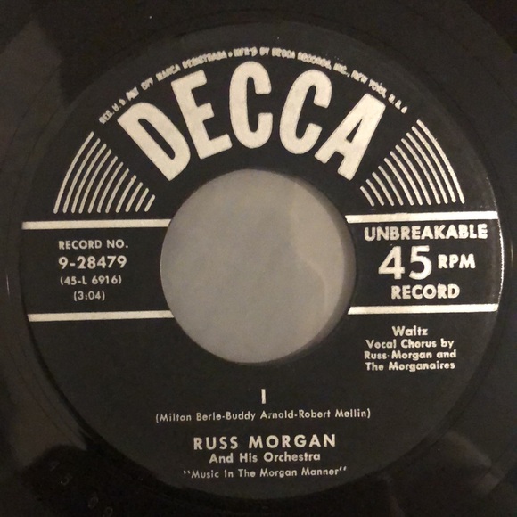 Russ Morgan Look Out The Window Vinyl 45 Record - Picture 3 of 5